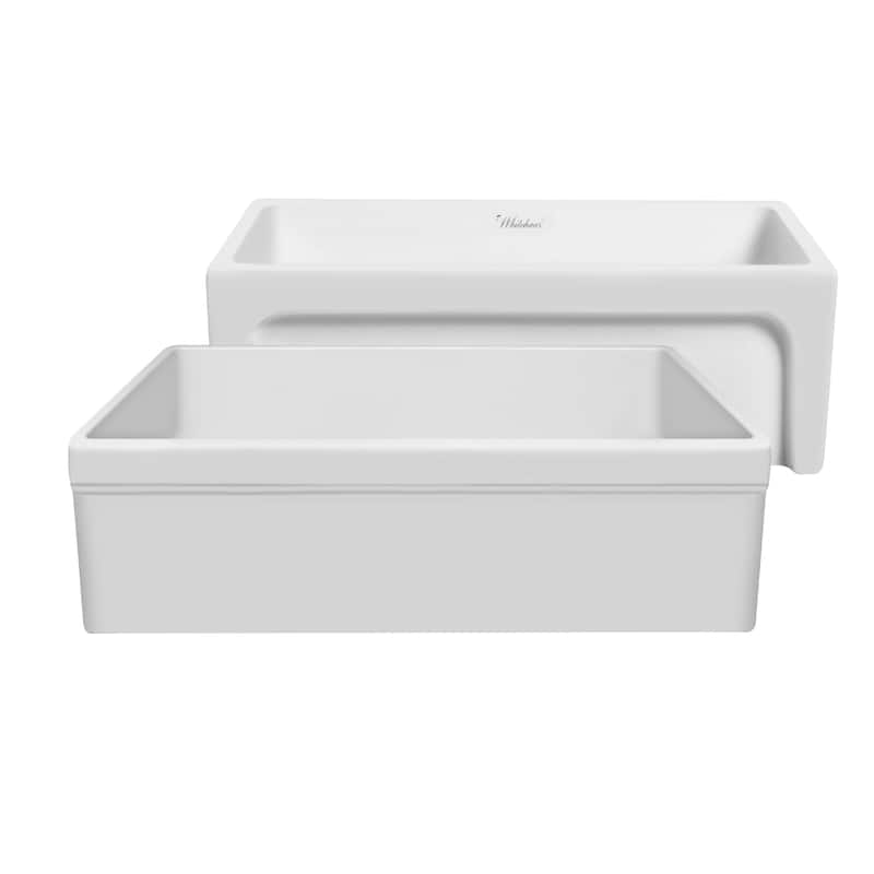 Whitehaus Glencove 30" Reversible Matte Kitchen Fireclay Sink