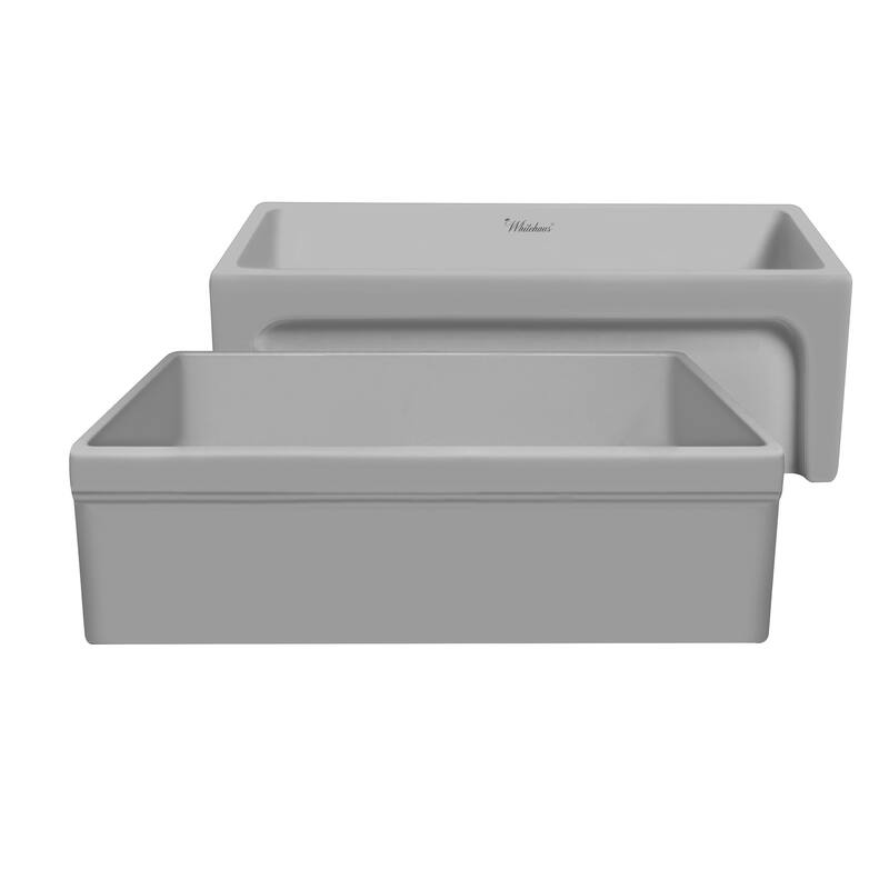 Whitehaus Glencove 30" Reversible Matte Kitchen Fireclay Sink - N/A
