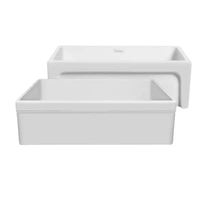Whitehaus Glencove 30" Reversible Matte Kitchen Fireclay Sink