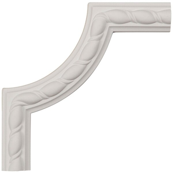 6"W x 6"H x 5/8"P Bulwark Rope Panel Moulding Corner (matches moulding MLD01X00BU)
