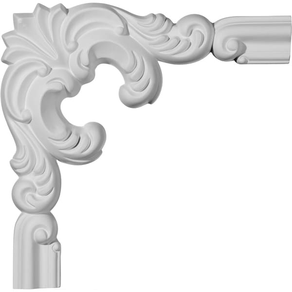 10"W x 10"H x 1 1/8"P Seville Panel Moulding Corner (matches moulding PML01X00SE)