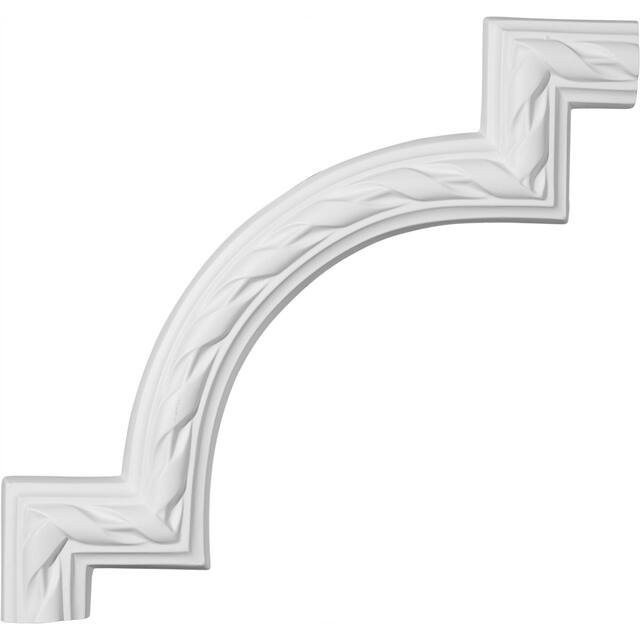 11 3/8"W x 11 3/4"H Jackson French Ribbon Panel Moulding Corner (matches moulding PML01X00JA)