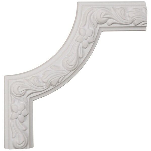10"W x 10"H x 7/8"P Sussex Floral Panel Moulding Corner (matches moulding PML02X00SU)