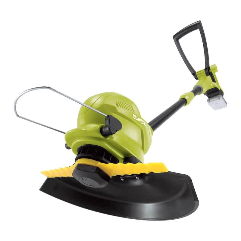 Sun Joe 24V 10 in 2.0 Ah Cordless Sharper-Blade Stringless Lawn Trimmer - 1 - Rust Resistant - 1 - Trimmers - Plastic/Aluminum - Green - No