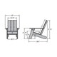 Havenside Home Saint Fabien Modern Adirondack Chair - Thumbnail 6