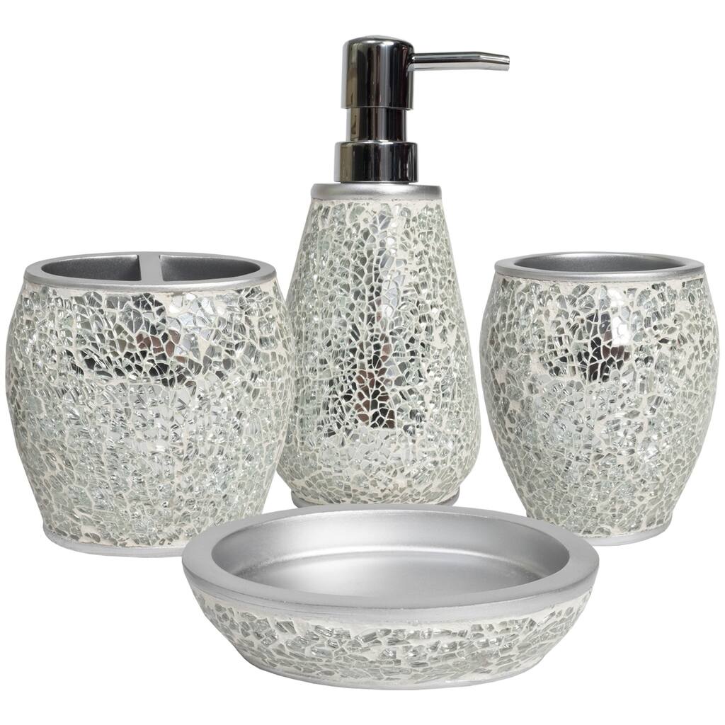 Glamour 4 Piece Bath Collection Set