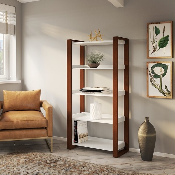 Shop Voss 5 Shelf Etagere Bookcase from kathy ireland Home ...