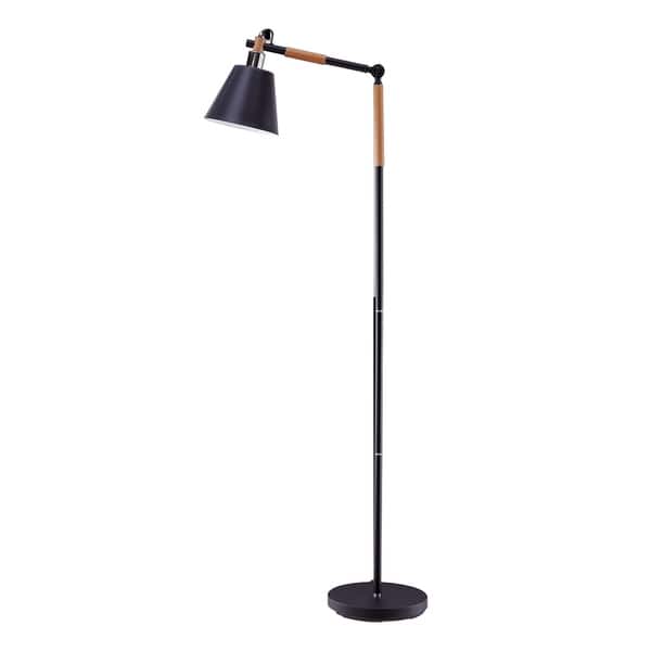 Shop Strick Bolton Ashcroft Contemporary Vintage Black Metal Floor Lamp On Sale Overstock 28712188