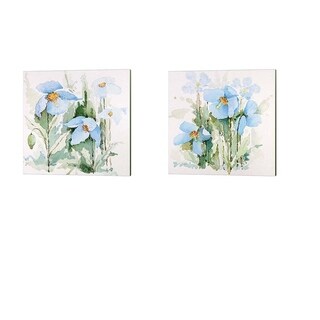 P.S. Art Studios 'Blue Flowers' Canvas Art (Set of 2)