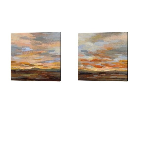 Silvia Vassileva 'High Desert Sky' Canvas Art (Set of 2)