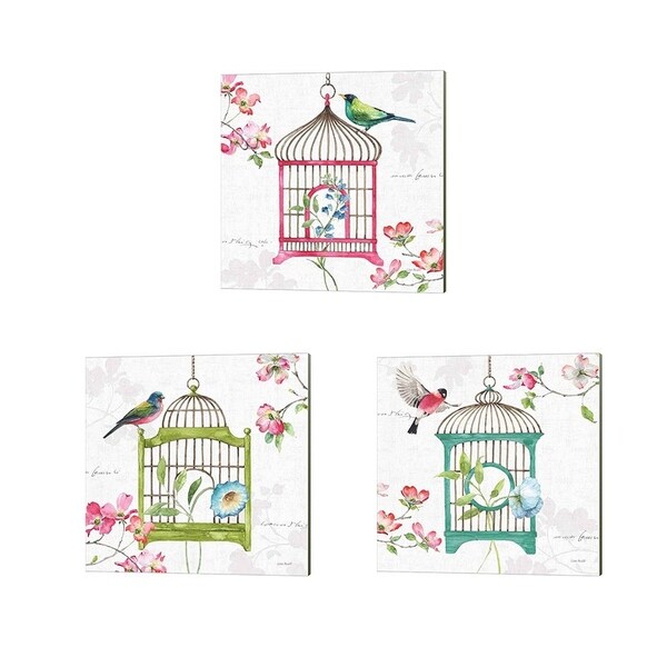 Lisa Audit 'Dogwood Garden' Canvas Art (Set of 3)