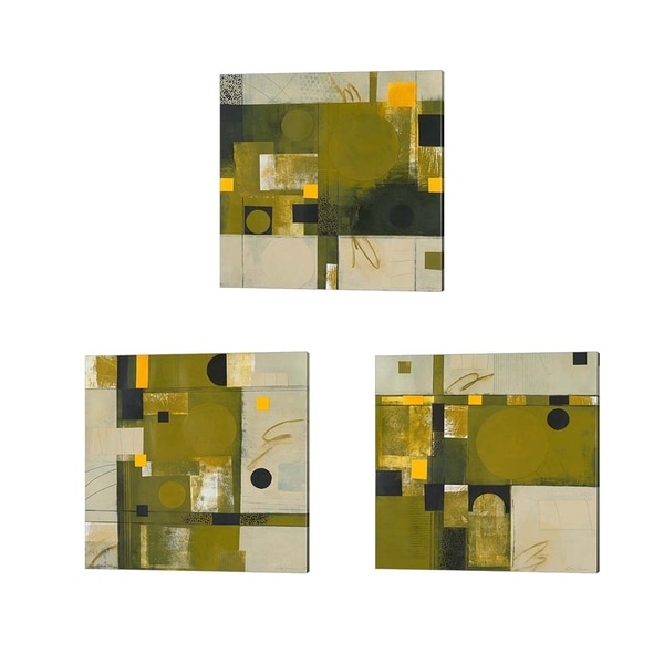 Deborah Colter 'Shady Lane' Canvas Art (Set of 3)