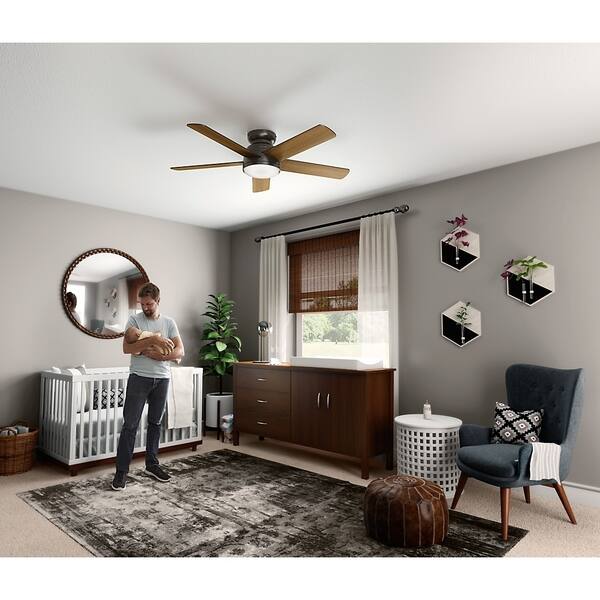 Shop Hunter Wifi 54 Romulus Noble Bronze Indoor Ceiling Fan With