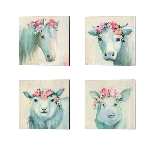 Julia Purinton 'Festival Girl' Canvas Art (Set of 4)