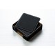 preview thumbnail 2 of 4, Caddy Bay Collection Square Vegan Leather Coaster - 5 Colors Black