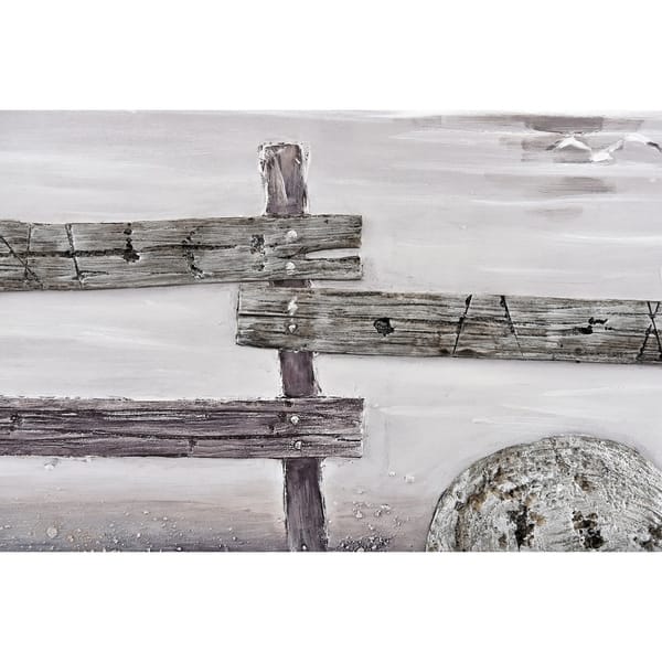 Shop Mixed Media Beach Scene With Aluminum Accents Wall Art