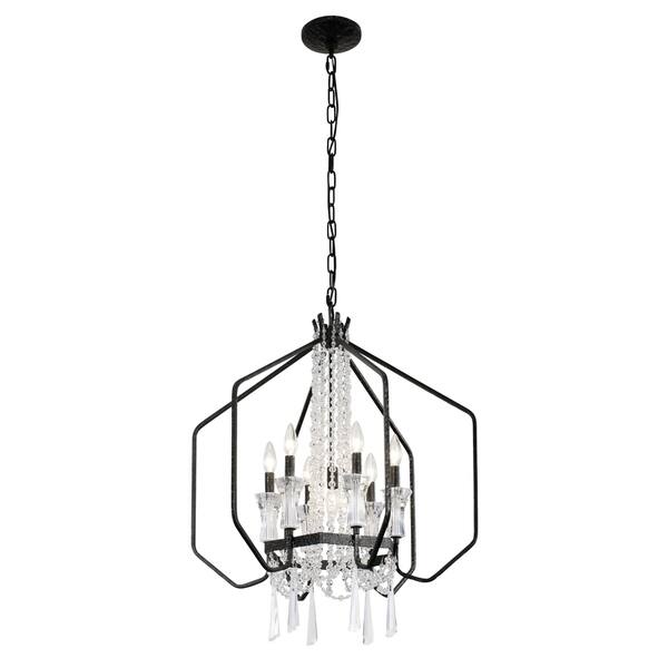 Barcelona 7 Light Onyx Crystal Pendant Overstock