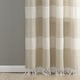 preview thumbnail 15 of 16, Porch & Den Luna Stripe Pattern Cotton Curtain Panel Pair with Knotted Tassels