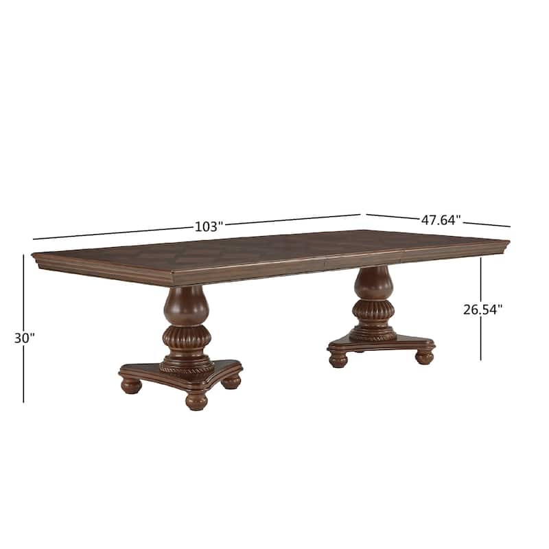 Constantinople Double Pedestal Dining Set with Extending Table by iNSPIRE Q Classic