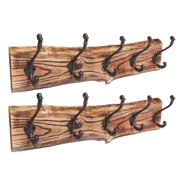 Porch Den Meeker Hard Wood Utility Wall Mounted Coat Rack Overstock 28718182