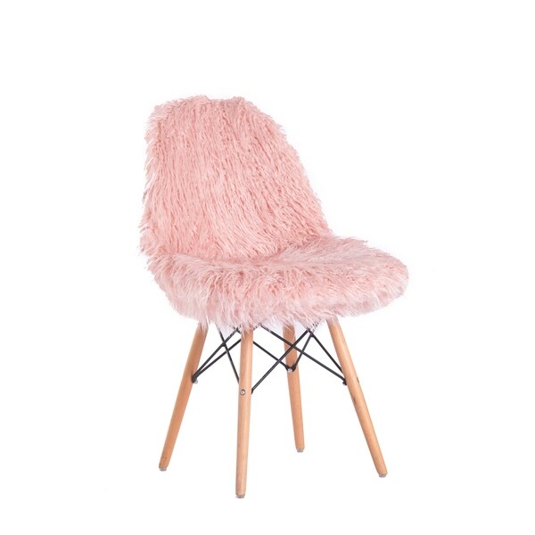 white fuzzy chair target