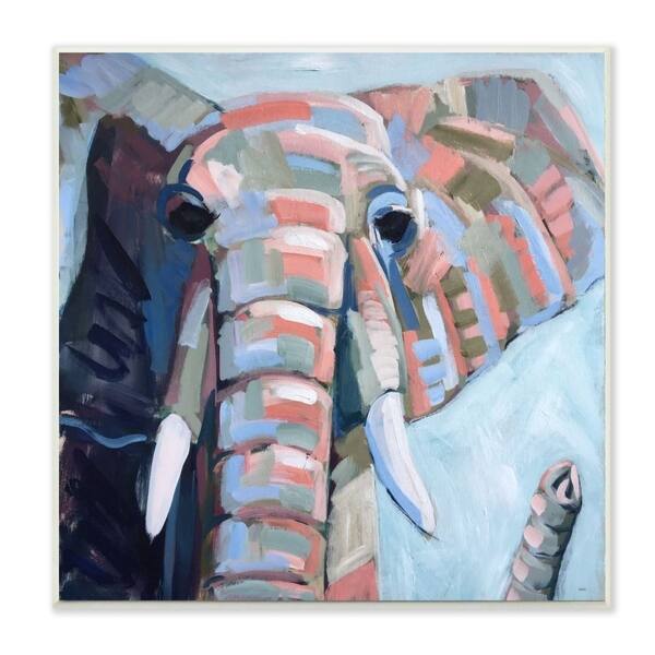 Shop Stupell Industries Colorful Abstract Elephant Animal Blue