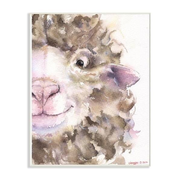 Shop Stupell Industries Sheep Head Animal Watercolor Painting