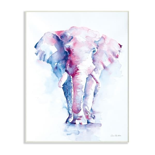 Shop Porch Den Colorful Abstract Elephant Plaque Overstock