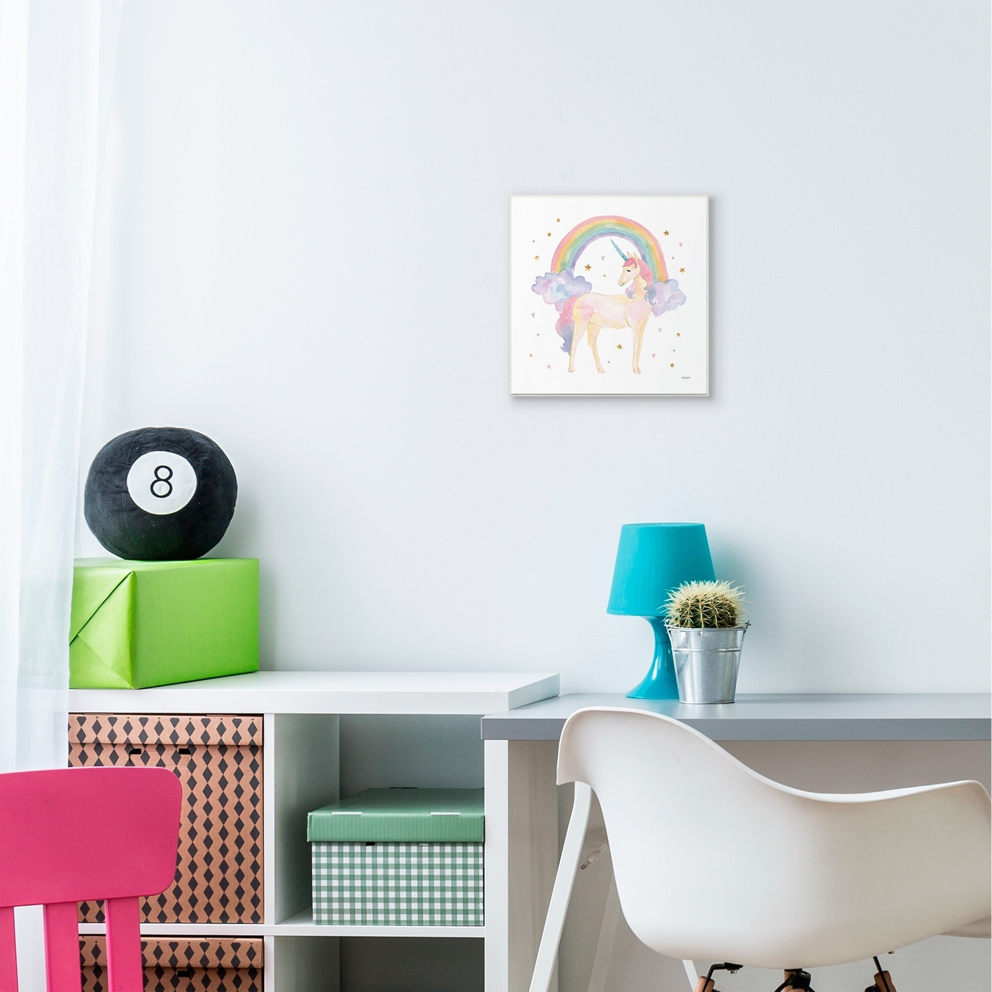 Shop The Kids Room By Stupell Cute Unicorn Kids Nursery Rainbow