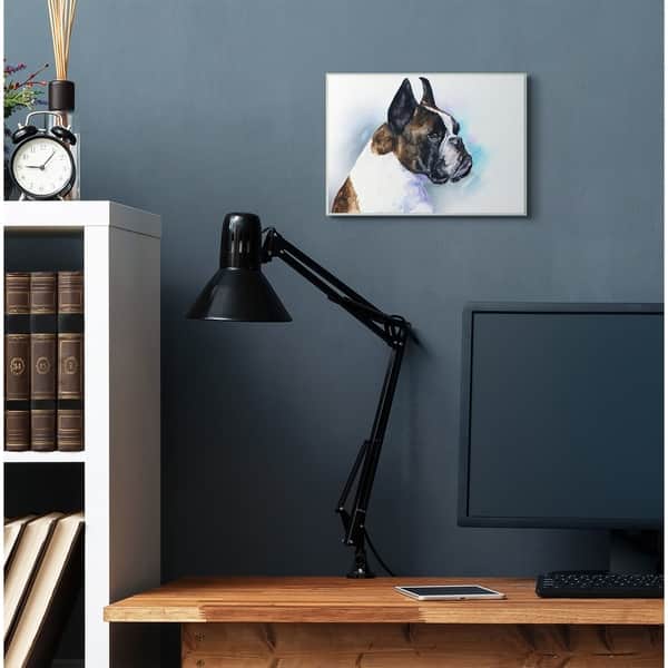 Shop Stupell Industries Boxer Dog Pet Animal Watercolor Painting