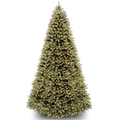 National Tree Company 10 ft. Downswept Douglas Fir Tree with Dual Color LED Lights - 10 Foot
