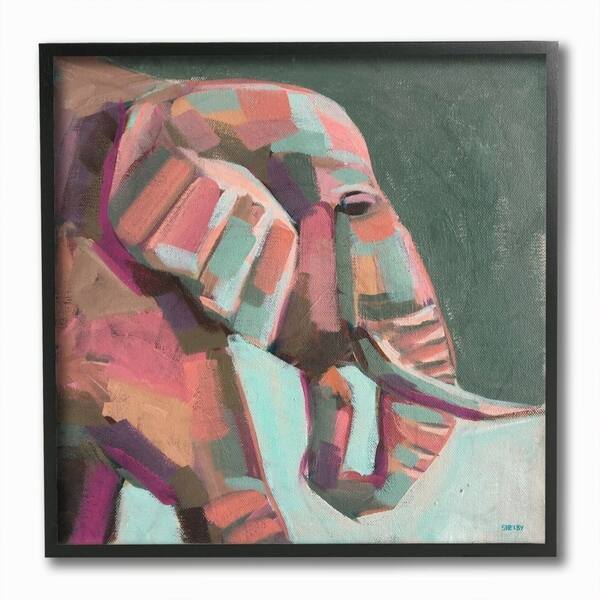 Shop Stupell Industries Colorful Abstract Elephant Animal Pink