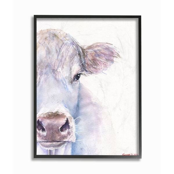 Shop Stupell Industries Large Cow Head Animal Blue Watercolor Painting 11x14 Proudly Made In Usa Overstock 28719444