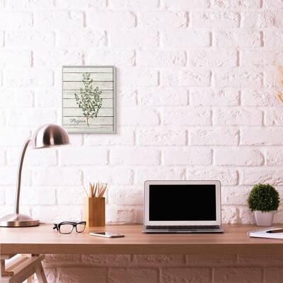 Stupell Marjoram Vintage Herb Kitchen Dining Room Word Collage Design,11x14, Design By Artist Kimberly Allen