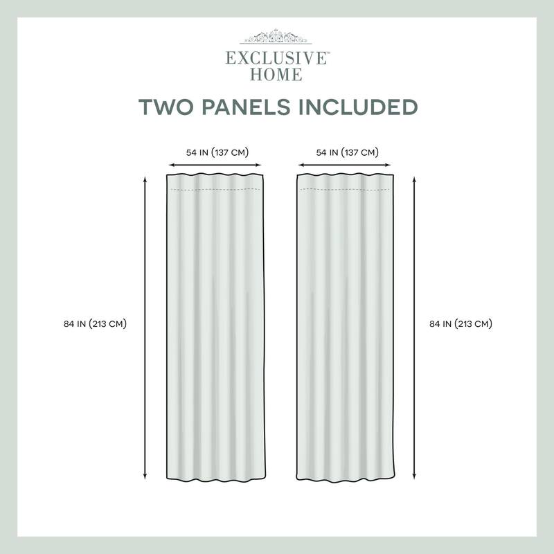 ATI Home Wilshire Burnout Sheer Hidden Tab Top Sheer Panel Pair