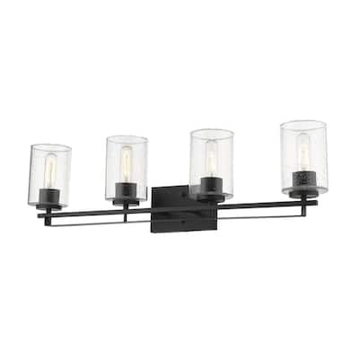 Orella 4-light Matte Black Wall Sconce