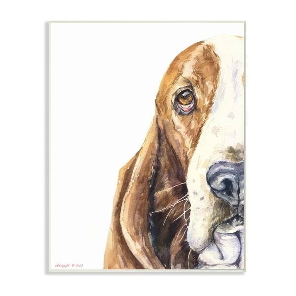 Shop Stupell Industries Cute Large Dog Head Basset Hound Pet