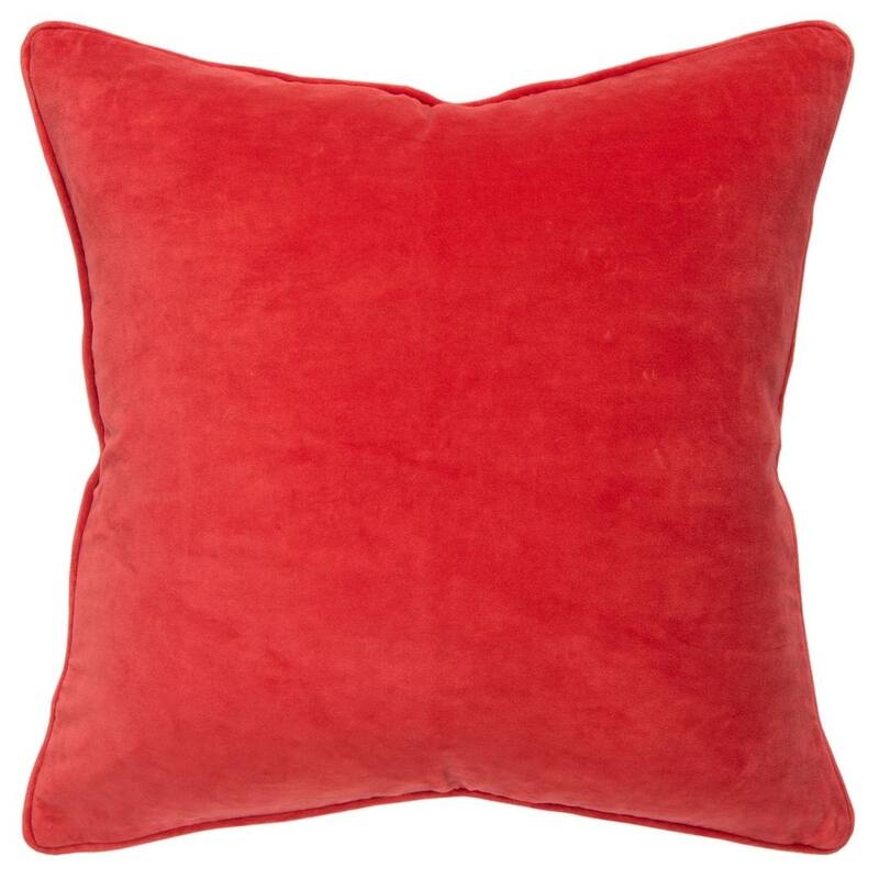 Connie Post Red Solid Filled Pillow