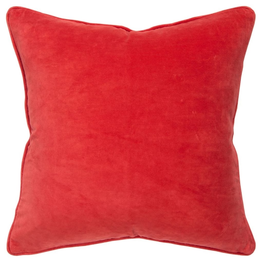 Connie Post Red Solid Filled Pillow