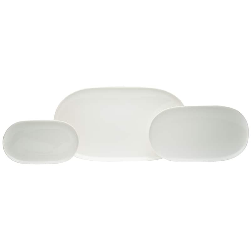Christopher Knight Collection Simplicity Oval Coupe Platter 12" x 6.75"