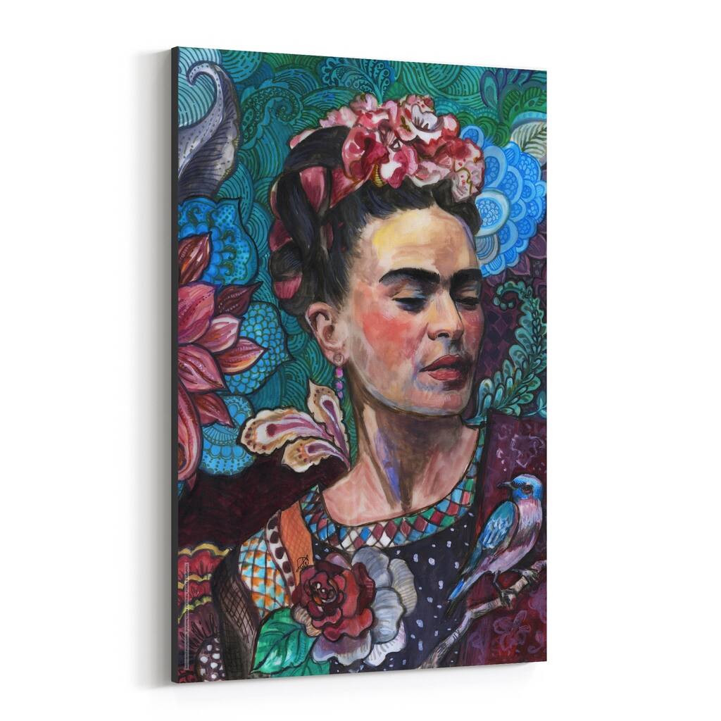 Noir Gallery Frida Kahlo Portrait Figurative Canvas Wall Art Print