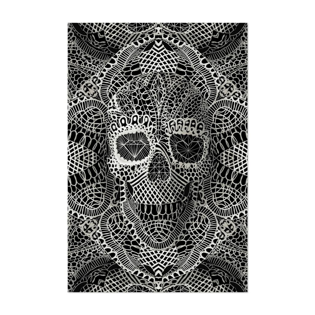 Noir Gallery Skull Creepy Lace Pattern Unframed Art Print/Poster ...