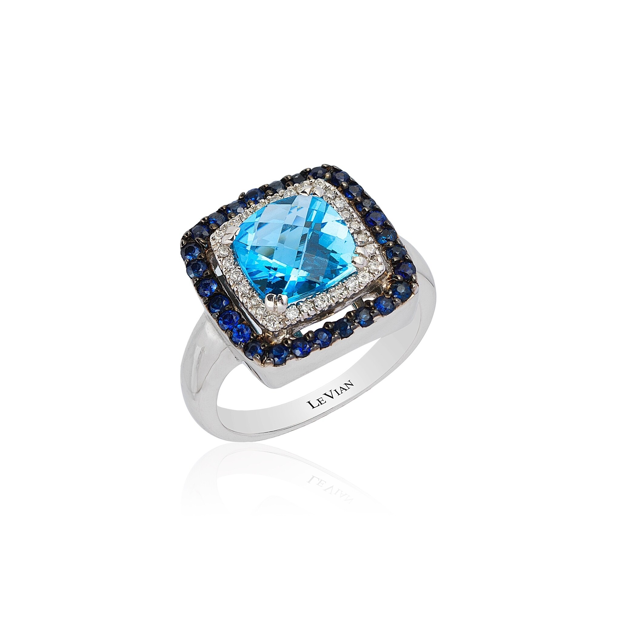 levian blue diamond ring