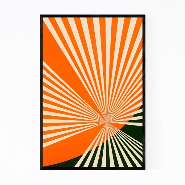 Noir Gallery Abstract Geometric Minimal Framed Art Print