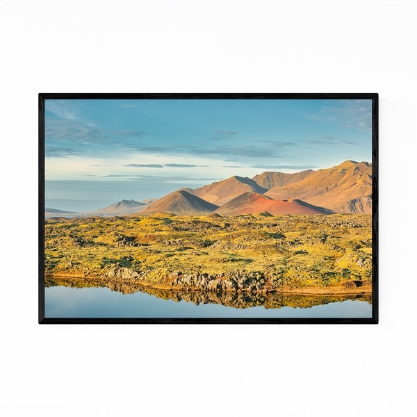 Noir Gallery Iceland Mountains Nature Landscape Framed Art Print