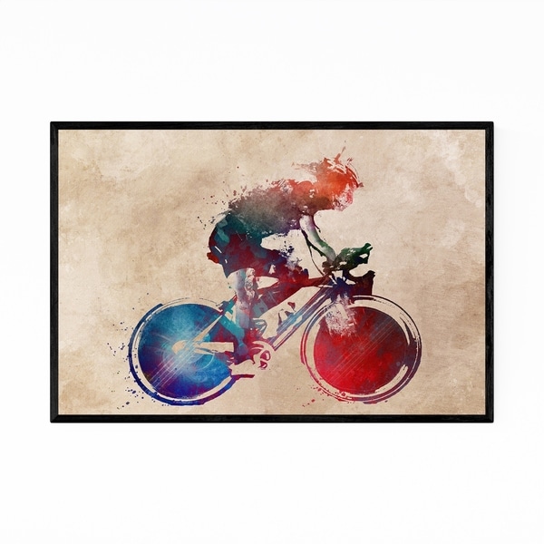 Noir Gallery Cycling Biker Gift Sports Framed Art Print