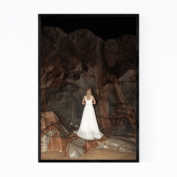 Noir Gallery White Wedding Dress Feminine Framed Art Print