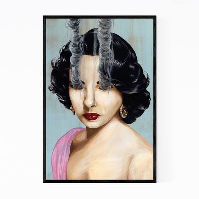 Noir Gallery Elizabeth Taylor Feminine Portrait Framed Art Print