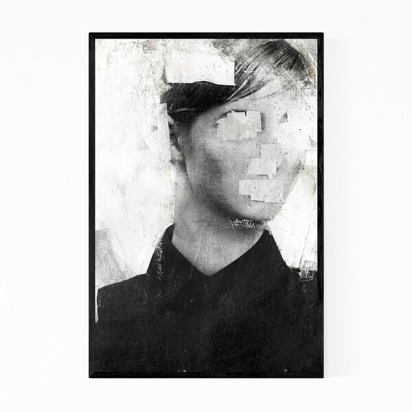 Noir Gallery Macabre Black & White Portrait Framed Art Print