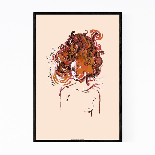 Noir Gallery Feminism Figurative Illustration Framed Art Print